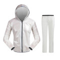 manufacturer custom adult waterproof light weight polyester TPU rain coat for cycling sport